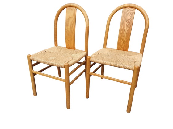 Image 1 of Vintage Eetkamerstoelen Annig Sarian Tisettanta Set Van 4 Midcentury Italië Design