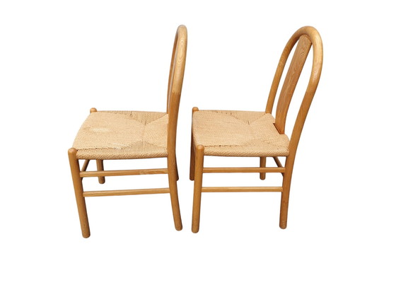 Image 1 of Vintage Eetkamerstoelen Annig Sarian Tisettanta Set Van 4 Midcentury Italië Design