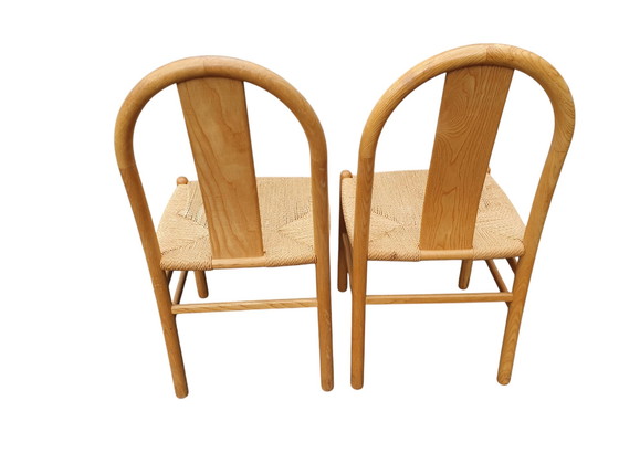 Image 1 of Vintage Eetkamerstoelen Annig Sarian Tisettanta Set Van 4 Midcentury Italië Design