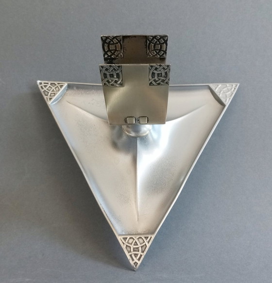 Image 1 of Zeldzame Wmf Model Nº120 Messing&Tinn Keltische Jugendstil Asbak 1905