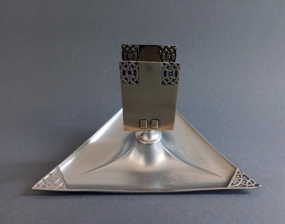 Image 1 of Zeldzame Wmf Model Nº120 Messing&Tinn Keltische Jugendstil Asbak 1905