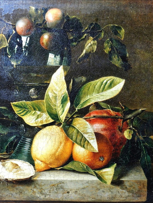 Fruitstilleven ingelijst - Anton Weiss