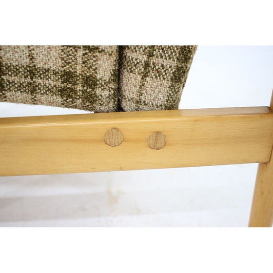 Image 1 of Vintage beukenhouten wing armstoel van Uluv, Tsjecho-Slowakije 1960