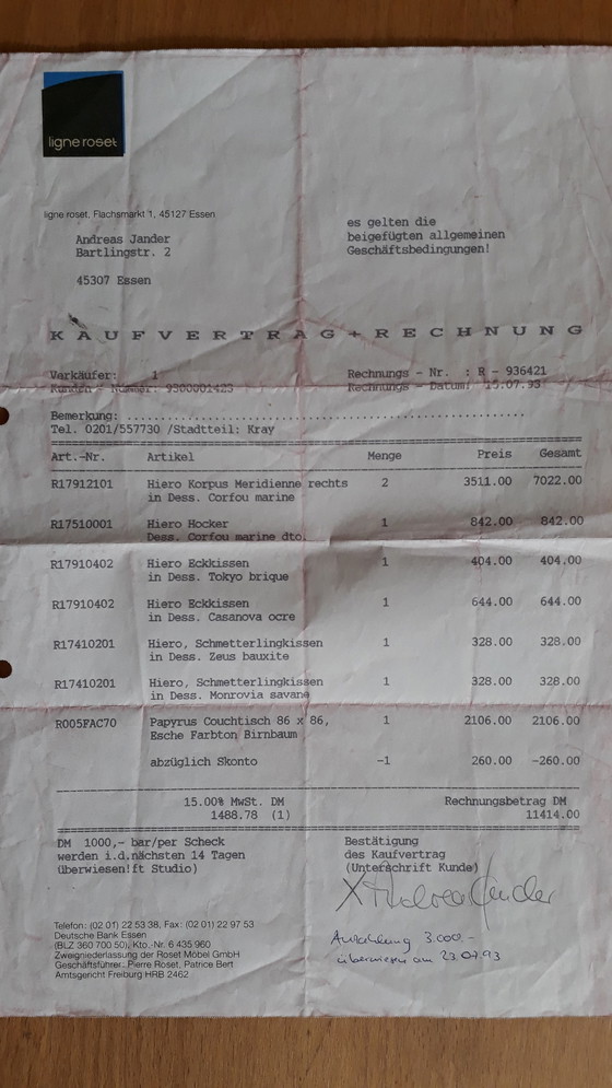 Image 1 of Ligne rozet "Papyrus" salontafel
