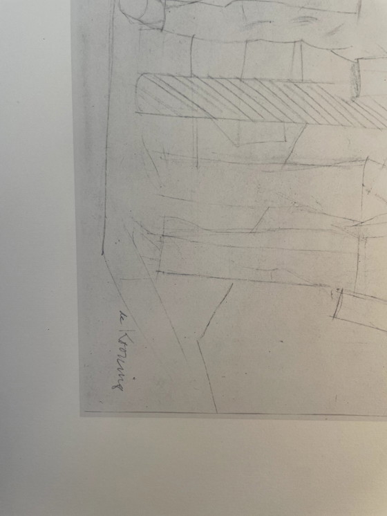 Image 1 of Heliogravure Van Willem De Kooning In Perfecte Staat