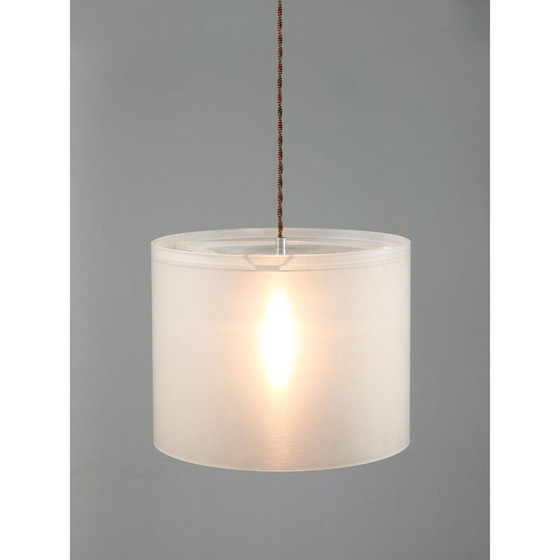 Image 1 of Italiaanse vintage plexiglas hanglamp, jaren 1980
