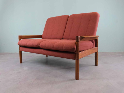 Deense 2-zits teak Midcentury Sofa jaren 50 60 70