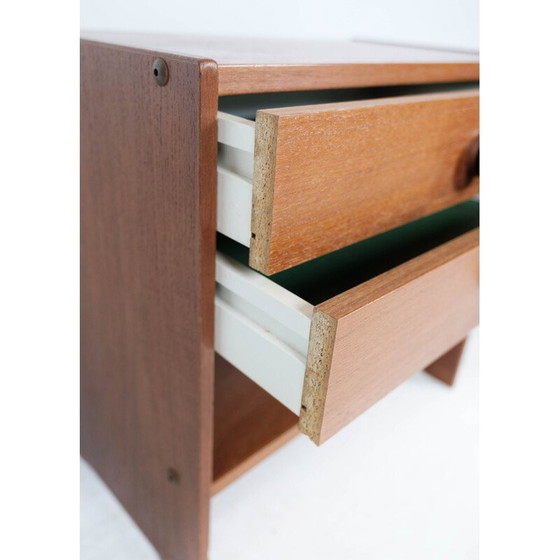 Image 1 of Vintage nachtkastje met laden in teak van PBJ Furniture, jaren 1960