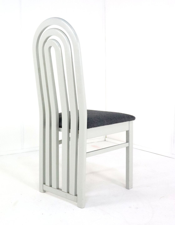 Image 1 of Set Van 4 Eighties Stoelen 'Meern' Vintage New Upholstery