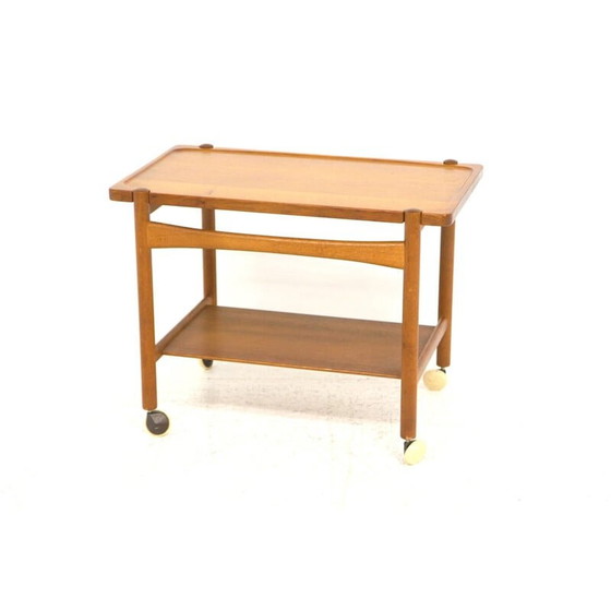 Image 1 of "Jean" vintage serveertafel op wielen door Poul Volther, Zweden 1960