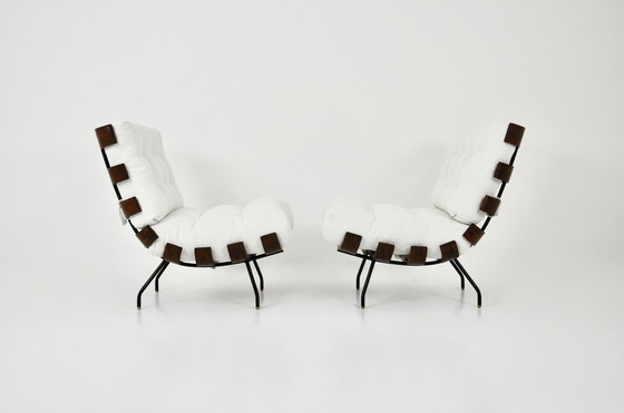 Image 1 of Costela Lounge Chairs van Martin Eisler & Carlo Hauner voor Forma, jaren 50, set van 2