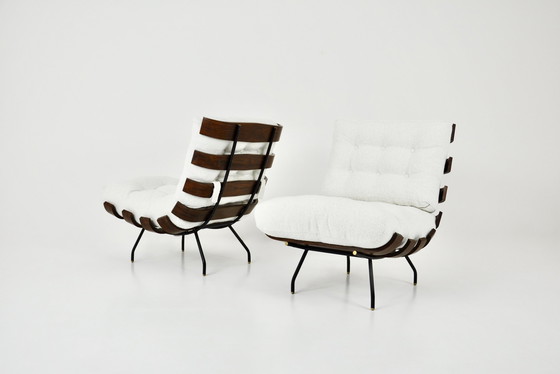 Image 1 of Costela Lounge Chairs van Martin Eisler & Carlo Hauner voor Forma, jaren 50, set van 2