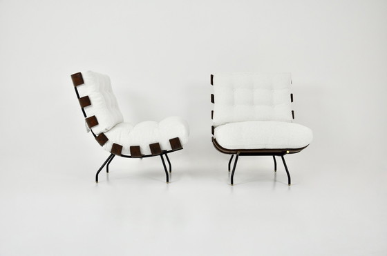 Image 1 of Costela Lounge Chairs van Martin Eisler & Carlo Hauner voor Forma, jaren 50, set van 2