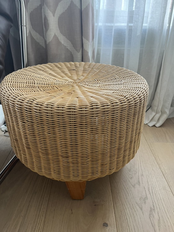 Image 1 of Vintage ikea rotan poef