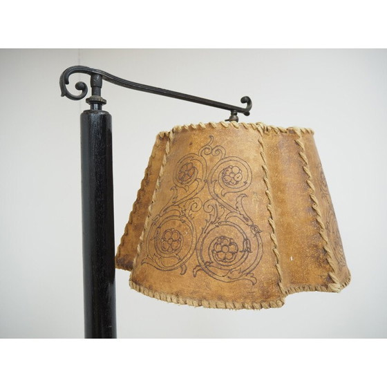 Image 1 of Vintage houten vloerlamp, Art Nouveau 1910