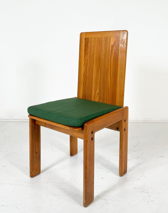 Image 1 of Mid Century Moderne Set van 6 Eetkamerstoelen Door Romanutti, Italië, 1970S