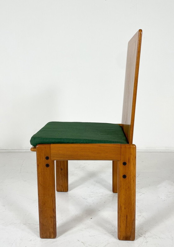 Image 1 of Mid Century Moderne Set van 6 Eetkamerstoelen Door Romanutti, Italië, 1970S