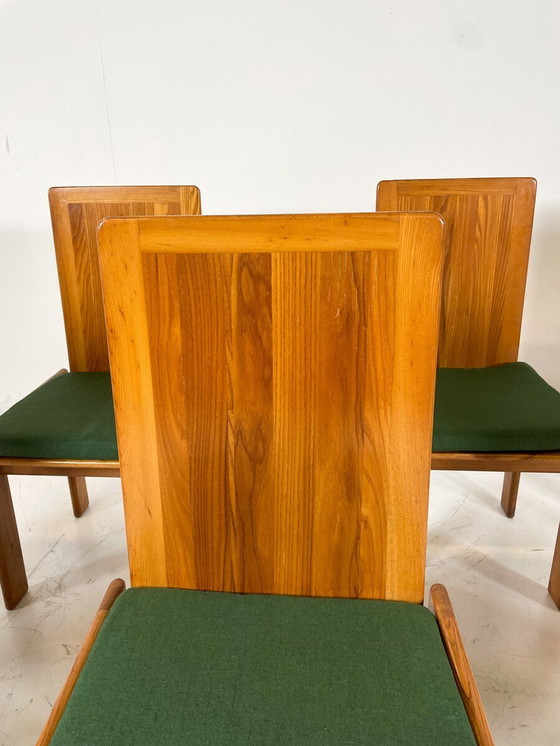 Image 1 of Mid Century Moderne Set van 6 Eetkamerstoelen Door Romanutti, Italië, 1970S