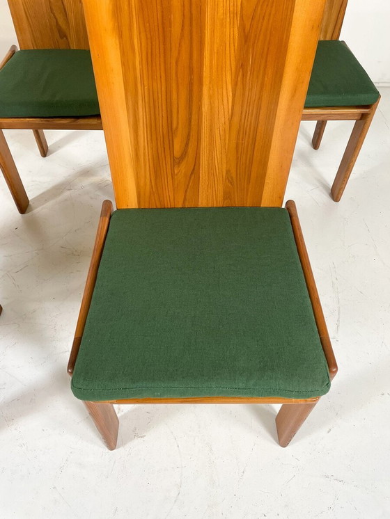 Image 1 of Mid Century Moderne Set van 6 Eetkamerstoelen Door Romanutti, Italië, 1970S