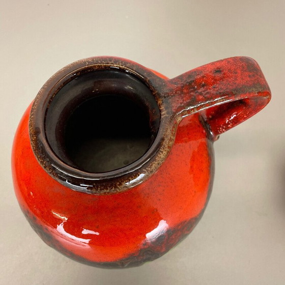 Image 1 of Paar vintage vette lava keramieken vazen door Scheurich, Duitsland 1970