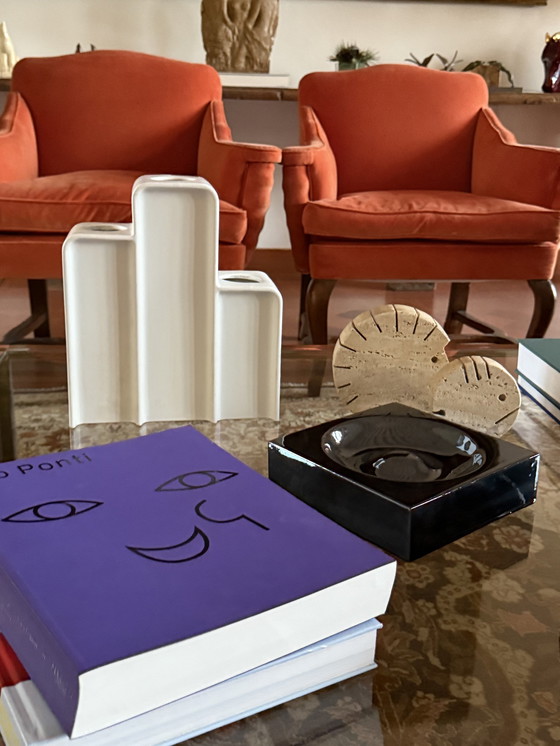 Image 1 of Makio Hasuike, keramische vaas uit het ruimtetijdperk, Arnolfo di Cambio, Italië 1975