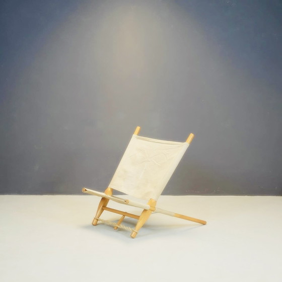 Image 1 of Saw of zaag stoelVintage Saw chair by Ole ontwerp Gjerlov Knudsen voor Cado, Denmark dated around 1958.