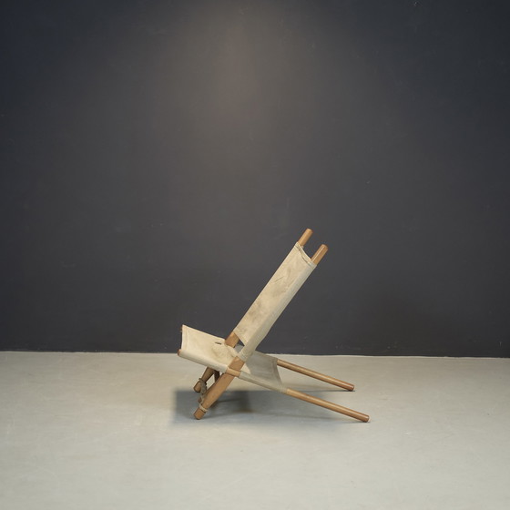 Image 1 of Saw of zaag stoelVintage Saw chair by Ole ontwerp Gjerlov Knudsen voor Cado, Denmark dated around 1958.