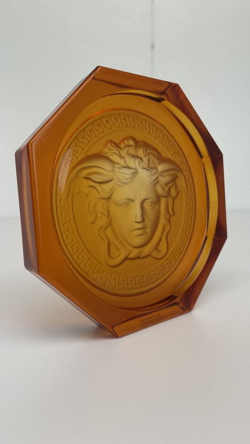 Rosenthal Versace presse-papier kristal Medusa Lumière