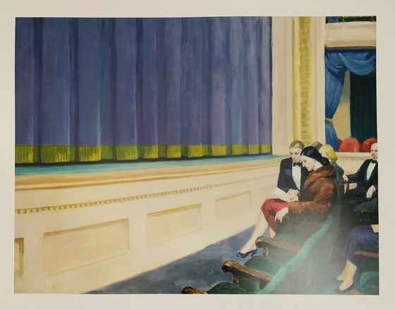 Image 1 of Edward Hopper:  “First Row Orchestra, 1951". Gesigneerd In De Plaat. 