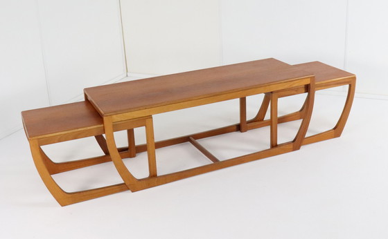 Image 1 of Beithcraft Salontafel Met 2 Nesting Tables 'Ratho' Vintage