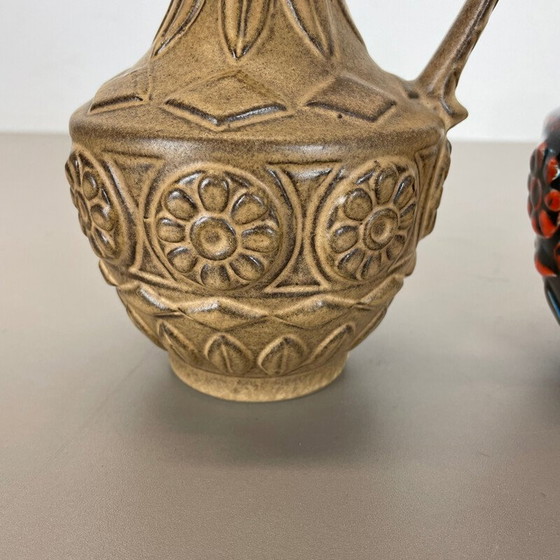 Image 1 of Paar vintage keramische vazen voor Bay Ceramics, Duitsland 1960