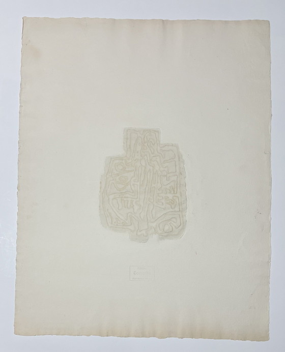 Image 1 of Gesigneerd; Guillaume Corneille Ingekleurde Ets Tekens In Steen, 1959 - 2/18