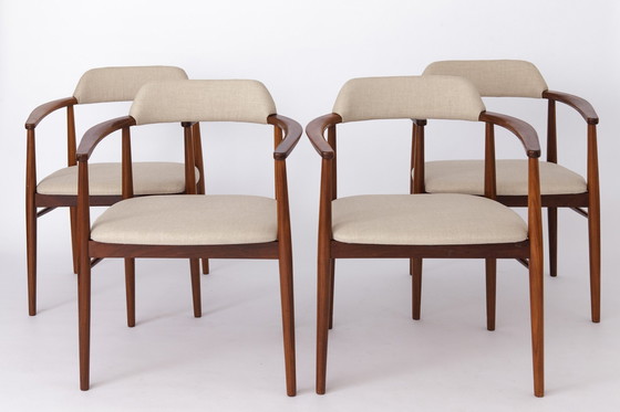 Image 1 of 4 Teakhouten Vintage Fauteuils 1970S - Deens ontwerp