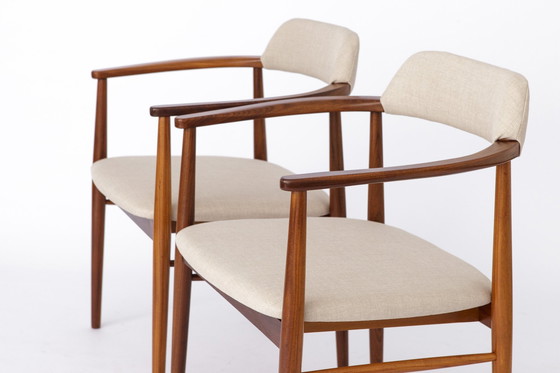 Image 1 of 4 Teakhouten Vintage Fauteuils 1970S - Deens ontwerp