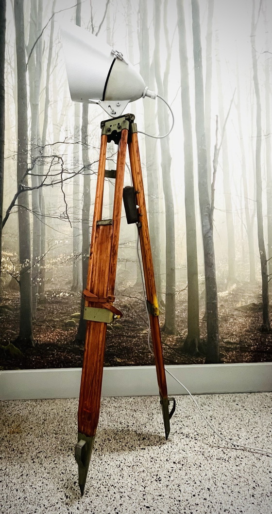 Image 1 of Vintage Houten Tripod / Etap Spot 