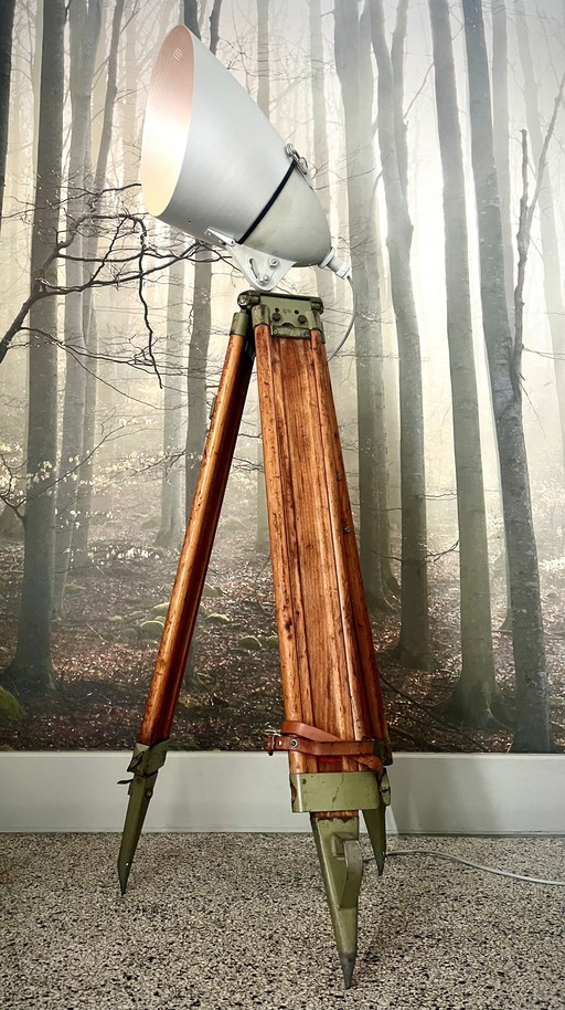 Vintage Houten Tripod / Etap Spot 