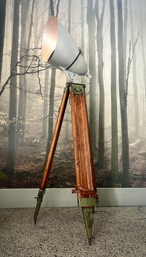 Vintage Houten Tripod / Etap Spot 