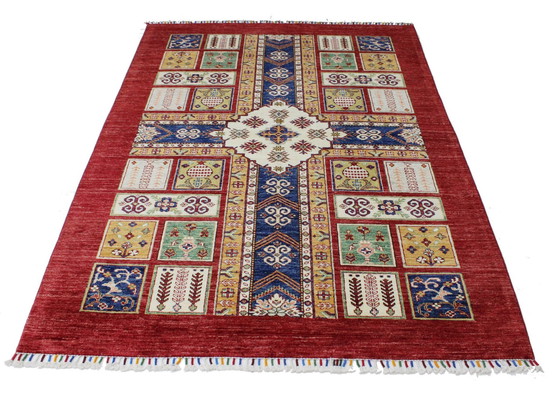 Image 1 of Origineel handgeknoopt Ziegler tapijt 206 X 147 Cm Topconditie