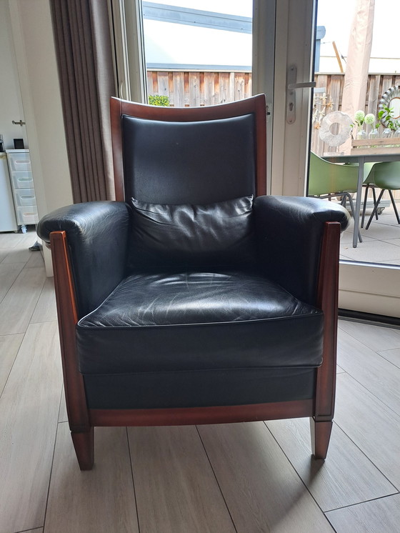 Image 1 of Vintage Lederen Fauteuil