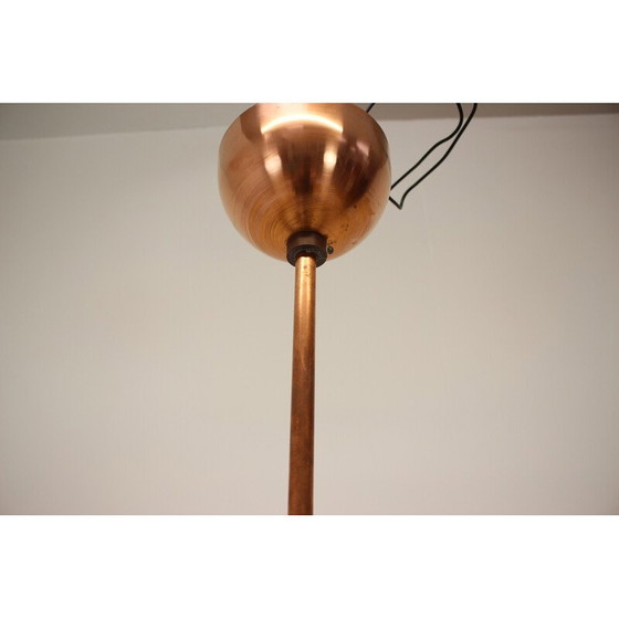 Image 1 of Vintage UFO kroonluchter in metaal en koper van Josef Hurka voor Napako, Tsjecho-Slowakije 1930