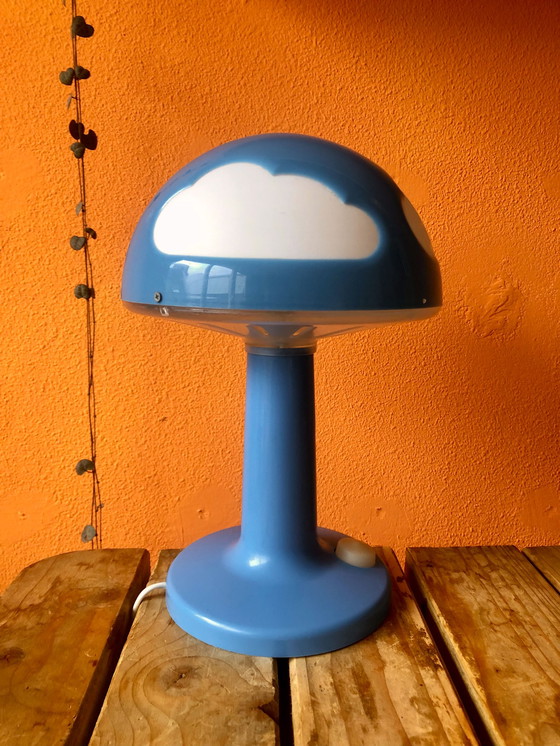 Image 1 of Vintage IKEA blauwe Skojig wolkenlamp Henrik Preutz