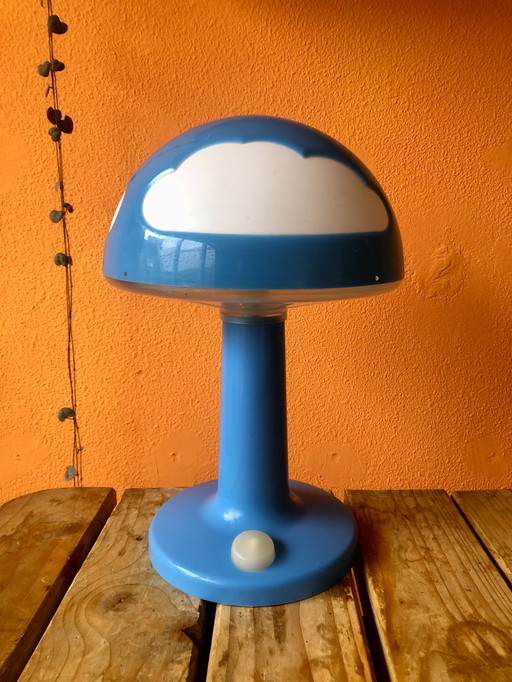 Vintage IKEA blauwe Skojig wolkenlamp Henrik Preutz