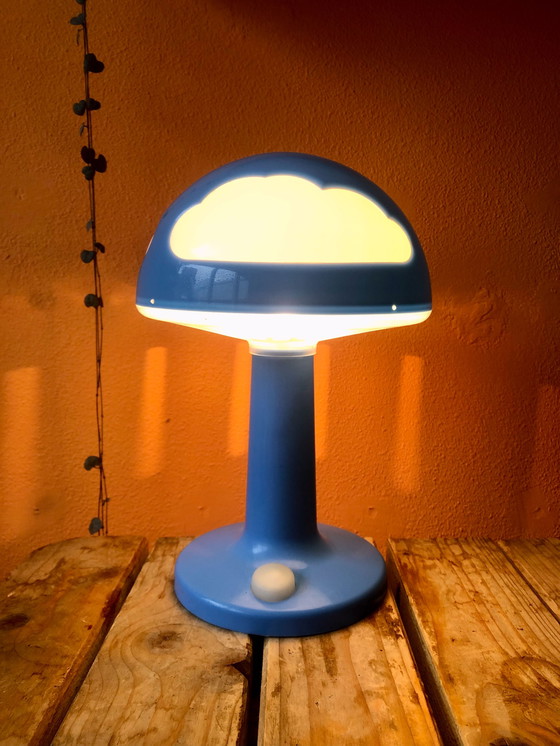 Image 1 of Vintage IKEA blauwe Skojig wolkenlamp Henrik Preutz