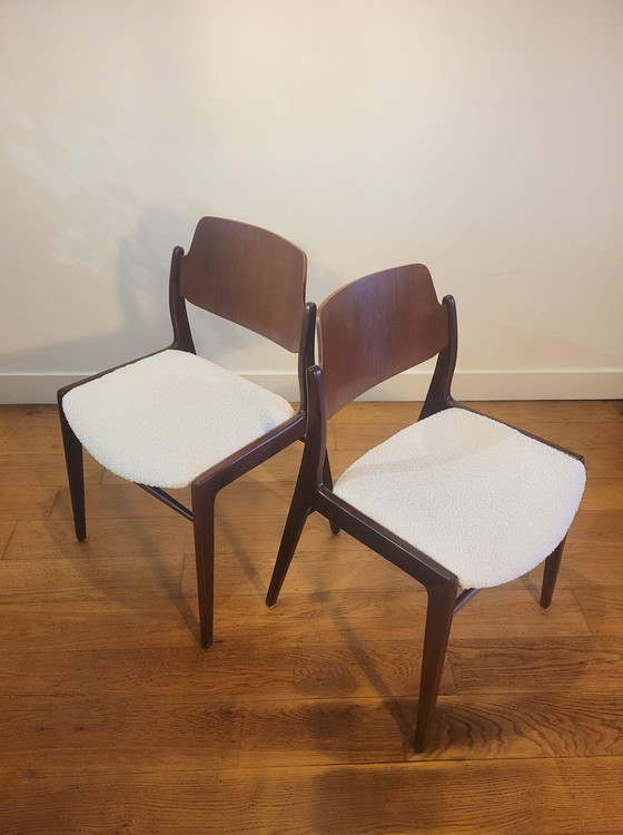 Image 1 of Eetkamerstoelen Van Hartmut Lohmeyer Voor Wilkhahn