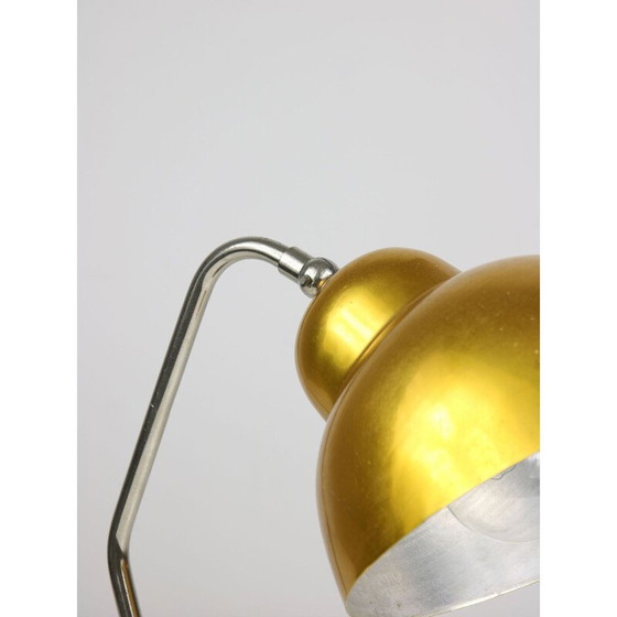 Image 1 of Paar vintage aluminium en chromen tafellampen