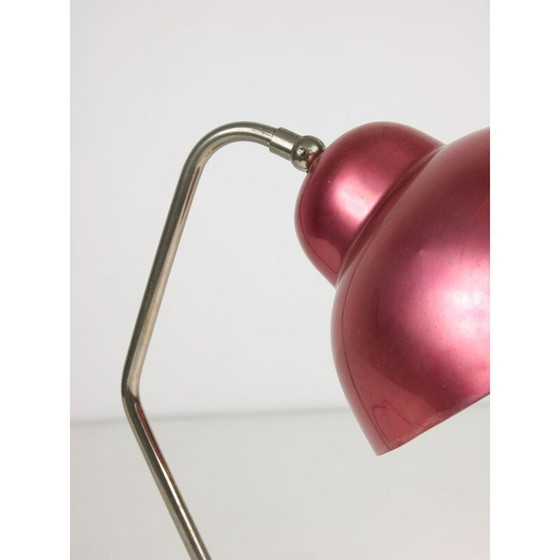 Image 1 of Paar vintage aluminium en chromen tafellampen
