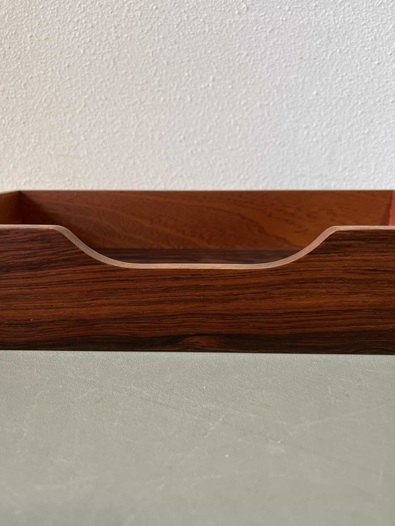 Image 1 of 3x Vintage palissander opbergbakken- organisers