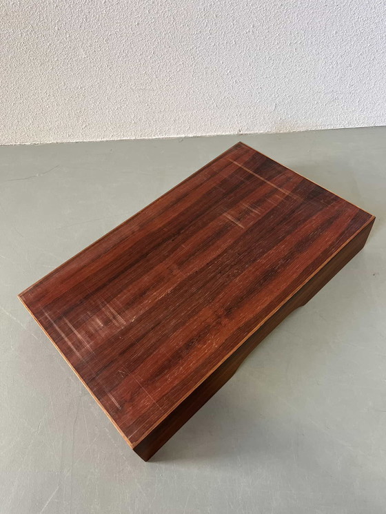 Image 1 of 3x Vintage palissander opbergbakken- organisers