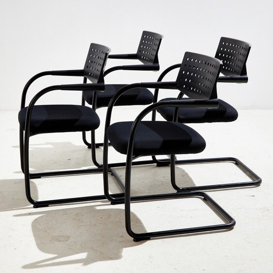 Image 1 of Vintage metalen en kunststof fauteuils van Antonio Citterio voor Vitra, 1992