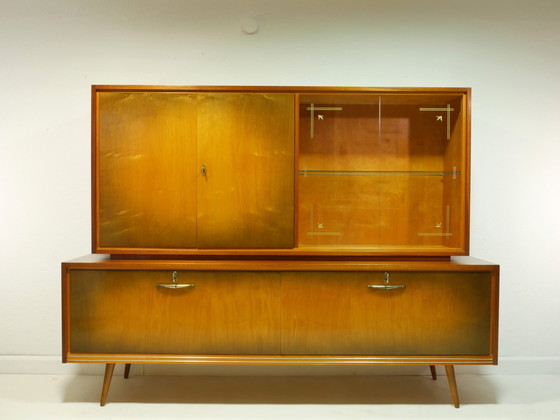 Image 1 of Vintage highboard, woonkamer kast, jaren 60, Duitsland